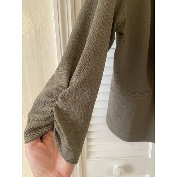 Bar III Women's Shawl Collar Open-Front Blazer Jacket Green Sz PXL Office Casual - Picture 4 of 8